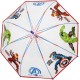 Ombrello campana pvc Trasparente Bing Coniglietto Bambini Classico Antivento Automatico colorato con manico 8 raggi