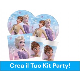 Coordinato per Feste Compleanno Frozen Anna Elsa  Disney Kit Party Bambini Festa e Party