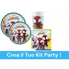 Coordinato per Feste Compleanno Spidey & Friends  Kit Party Bambini Festa e Party