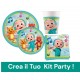  Coordinato per Feste Compleanno Cocomelon Kit Party Bambini Festa e Party