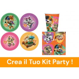 Coordinato per Feste Compleanno 44 Gatti Disney Kit Party Bambini Festa e Party