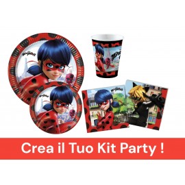 Coordinato per Feste Compleanno Miraculous Disney Lady Bugs  Kit Party Bambini Festa e Party