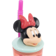 BICCHIERE CON CANNUCCIA RIPIEGABILE MICKEY MAOUSE DISNEY TOPOLINO PERSONAGGIO 3D 360 ml VIAGGIO E SCUOLA