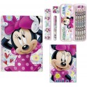 Set Scrittura Disney Minnie Mouse 20 X 13 Cm Idea Regalo Bambina da11 Pezzi