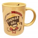 TAZZA LAUREA MUG 8x10 cm scritta interne ed esterna Laurea Doc