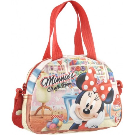 BORSA PASSEGGIO MINNIE MOUSE DISNEY BOWLING CON TRACOLLA E MANICO