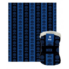 Plaid-Coperta/Copriletto in pile con loghi del calcio SSC Napoli, misura grande, 130x160 cm