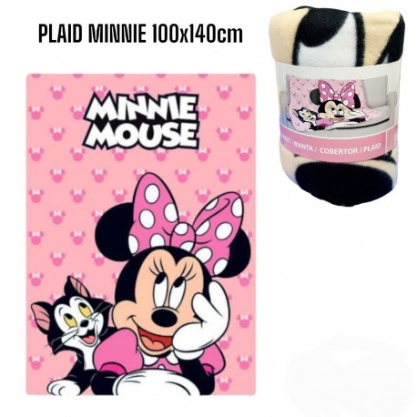 DISNEY COPERTA PLAID MINNIE UNICORNO BAMBINA CM.100x150