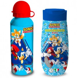 Set Sonic gel doccia e shampoo + borraccia  Idea Regalo Bambino
