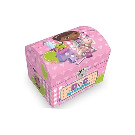 Portagioie Musicale Dottoressa Peluche Gabby's Dollhouse – Carillon con Specchio e Cuore Decorativo – Idea Regalo Bambina