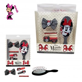 Minnie Set Acconciatura Capelli+Spazzola con Accessori Idea Regalo Bambina Disney