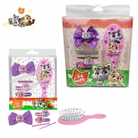 LOL SURPRISE ACCESSORI CAPELLI BAMBINA: 1 CERCHIETTO 2 CLIC CLAC 4 ELASTICI IDEA REGALO