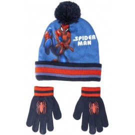 CAPPELLO INVERNALE CON GUANTI BATMAN  TAGLIA 52-54 BAMBINO