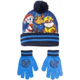 CAPPELLO INVERNALE CON GUANTI BATMAN  TAGLIA 52-54 BAMBINO