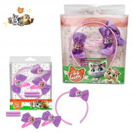 Set cerchietto fermagli elastici 44 gatti Disney Idea Regalo Bambina