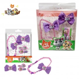 Set cerchietto fermagli elastici 44 gatti Disney Idea Regalo Bambina