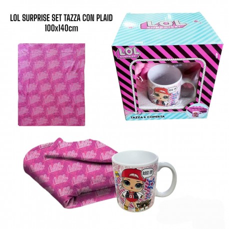 Tazza in Ceramica 44 Gatti Disney + Coperta Plaid Invernale 120x140cm in confezione Regalo Bambina