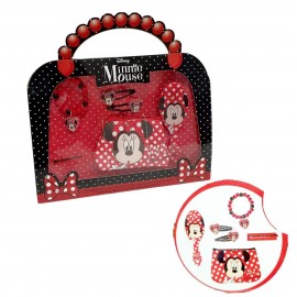 Set regalo Minnie Disney con Accessori per capelli e braccialetto Borsellino Sazzola Capelli Idea Regalo Bambina