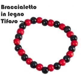 BRACCIALE PALLINE LEGNO FLUO COLOR REGALINI FESTA GADGET COMPLEANNO PARTY BAMBINI