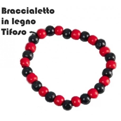 BRACCIALE PALLINE LEGNO FLUO COLOR REGALINI FESTA GADGET COMPLEANNO PARTY BAMBINI