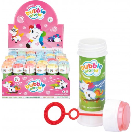 SET DA 36 BOLLE DI SAPONE UNICORNO DISNEY BAMBINO REGALINI FINE FESTE