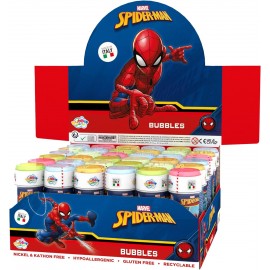 Bolle di Sapone a Tema Spiderman Marvel Per Bambini Regalini Per Feste a Tema Compleanno Uomo Ragno