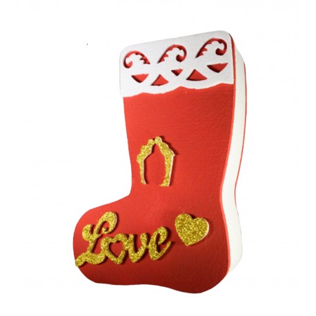 Calza Befana in Polistirolo 3D Scatola contenitore I LOVE   40x27x13 Porta Caramelle Cioccolatini ecc...