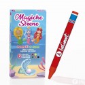 BOX 6 PASTELLI CERA FANTASTICHE SIRENE 5X10 REGALINI FESTA GADGET COMPLEANNO PARTY BOMBONIERA BAMBINI