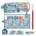 ASTUCCIO SCUOLA ROLLER POUCH 30 PZ PASTELLI E PENNARELLI 12+12 GIOTTO URBAN NEON C.