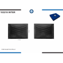 Porta carte di credito da uomo FC.INTER in vera pelle 9X11 C in confezio Regalo Prodotto Ufficiale