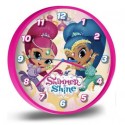 OROLOGIO DA PARETE SHIMMER AND SHINE DISNEY DIAMETRO CM. 24 CAMERETTE BAMBINA