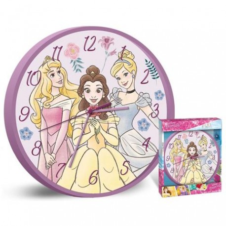 OROLOGIO DA PARETE PRINCIPESSE DISNEY DIAMETRO CM. 24 CAMERETTE BAMBINA