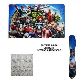 Tappeto Cameretta Avengers Antiscivolo Marvel 76×117 Cm idea regalo Bambino