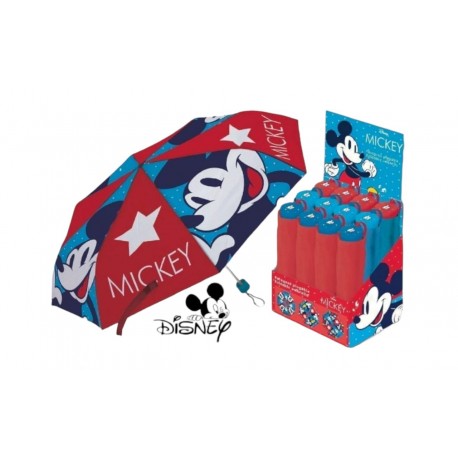 Ombrello Pieghevole Mickey Disney 8 Raggi Antivento Ombrelli Topolino