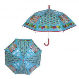 Ombrello Pioggia Cocomelon Grande Lungo Antivento colorato 8 raggi Bambini