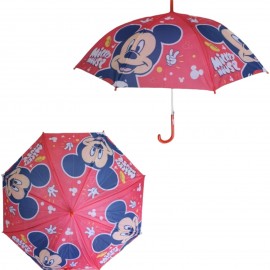 Ombrello Automatico Mickey Disney con 8 raggi Antivento Diametro: 67 cm Ombrelli Topolino Bambino