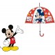 OMBRELLO CAMPANA TRASPARENTE MINNIE MOUSE DISNEY BAMBINA