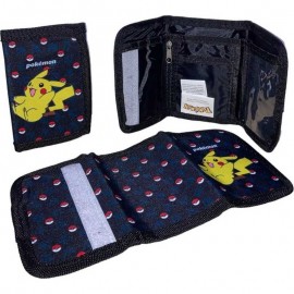 Portafogli Chiusura a velcro  Pokemon Pikachu Accessori per Bambini 13x8 cm