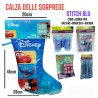 Calza della Befana con Accessori Stitch Celeste Calzettone con 4 giochi per Bambini