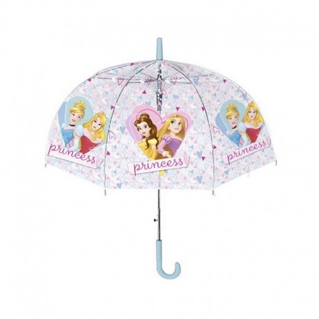 OMBRELLO CAMPANA TRASPARENTE PRINCIPESSE DISNEY BAMBINA