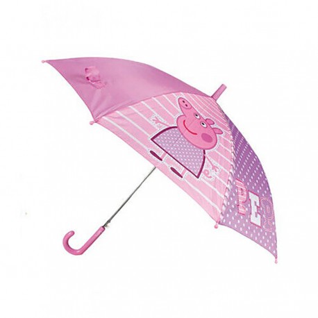 OMBRELLO PIOGGIA PEPPA PIG ROSA 8 RAGGI 67 CM BAMBINA