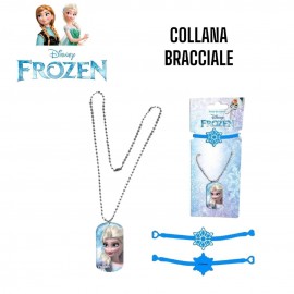 Disney Frozen bracciale + collana con ciondolo Accessori Moda Bambina