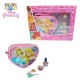 SET REGALO PRINCIPESSE DISNEY BORSA CUORE CON ACCESSORI CAPELLI E LUCIDALABBRA