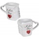 Tazze unite con manici Cuore I Love You pz-2 Idea Regalo San Valentino