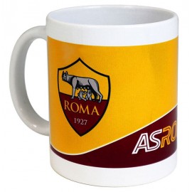 Tazza AS Roma in ceramica con interno Bordeaux e Logo Ufficiale Idea Regalo