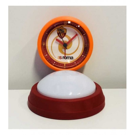 Lampada Touch con orologio a sveglia AS Roma Prodotto ufficiale idea Regalo