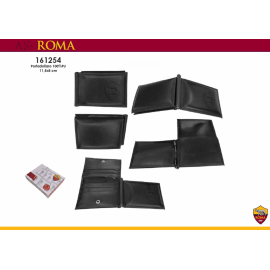 Portasoldi  AS Roma Ufficiale Porta carte di credito con clip per contanti Porta tessere Porta documenti