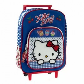 Zaino Asilo con Trolley Hello Kitty – Con Ruote, Manico Allungabile e Spallacci Imbottiti – 30x25x11 cm
