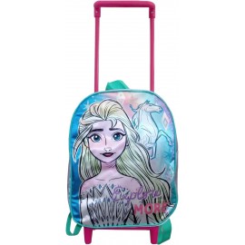  ZAINO TROLLEY ASILO MATERNA FROZEN DISNEY RUOTE MANICO ALLUNGABILE BAMBINE