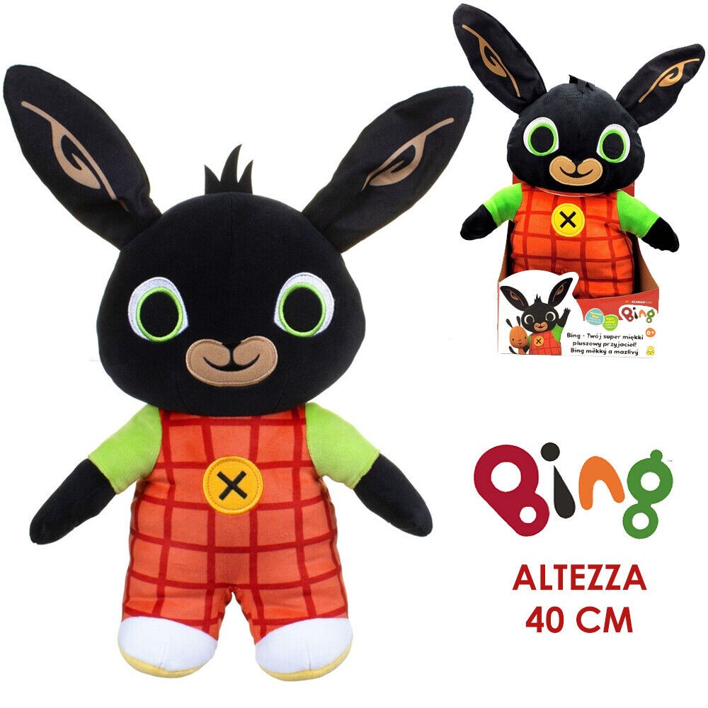 Bing il Coniglietto Pupazzo Grande mascotte di peluche Jumbo coniglio alto  50 cm - Non Solo Disney